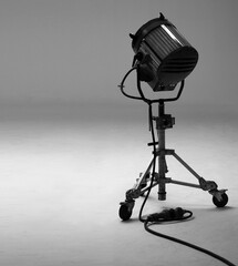Big studio lights for video movie or film production which heavy weight and stand on special strong...