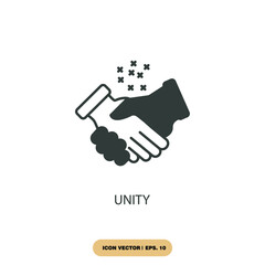 unity icons  symbol vector elements for infographic web