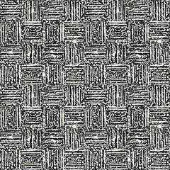 Monochrome Wood Grain Textured Checked Pattern