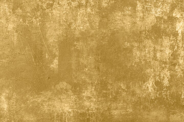 Golden painted canvas abstract background