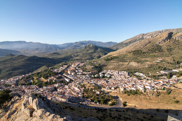 The best views of the city of Jaen, Spain. From the summit of Cerro de Santa Catalina.