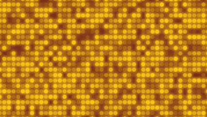 Abstract dot yellow orange color pattern gradient texture technology background.