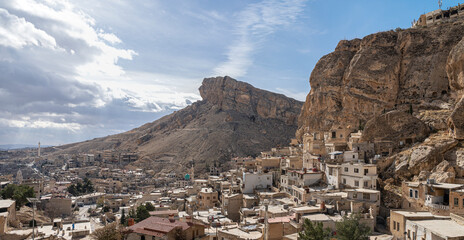 Fototapeta na wymiar Panoramic view of the town of Maaloula, Syria