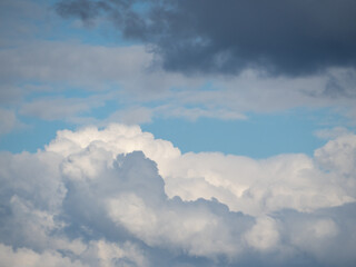 overcast sky. Dark clouds. Clouds in the sky.
