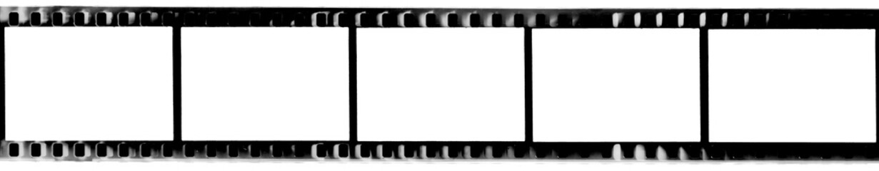 real soviet 35mm filmstrip with empty dusty frames, real film grain.