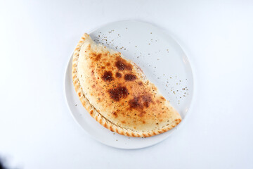 italian pizza on the white plate