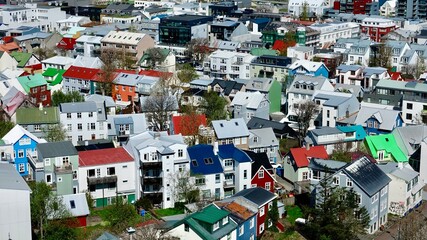 Reykjavik, areal city view