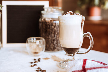 glass of mocachino