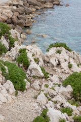 rock in the sea