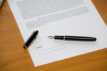 Lease/Lease Agreement Documents with and Highlighted Text Pens