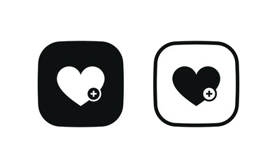 add to favorite icon heart plus icon - save icon bookmark symbol. add favorites sign button