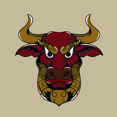 bull with horns