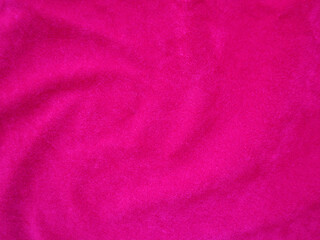 Plakat Pink velvet fabric texture used as background. Empty pink fabric background of soft and smooth textile material. There is space for text.