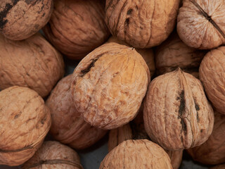 tasty walnut on the table
