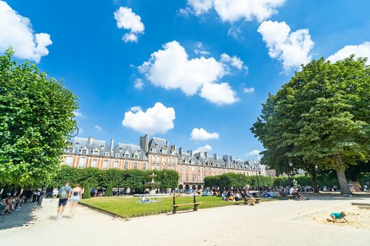 The place des Voges in the city of Paris