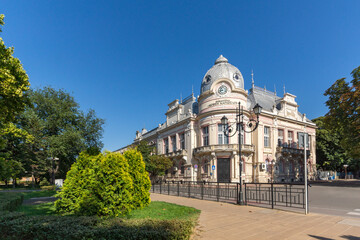 Fototapeta premium Kniaz Alexander Battenberg Square in city of Ruse, Bulgaria
