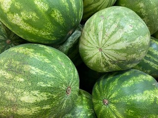 A Pile of Ripe Watermelons