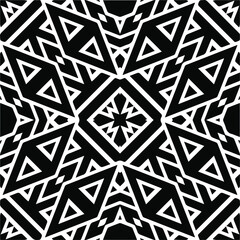 Abstract background with black and white pattern. Unique geometric vector swatch. Perfect for site backdrop, wrapping paper, wallpaper, textile and surface design. 