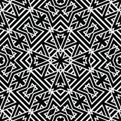 Abstract background with black and white pattern. Unique geometric vector swatch. Perfect for site backdrop, wrapping paper, wallpaper, textile and surface design. 