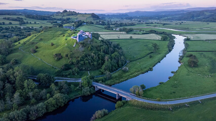 Dryslwyn Castle and the River Towy