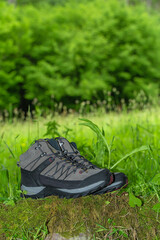 Modern waterproof mountain hiking boots