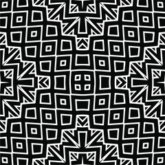 Abstract background with black and white pattern. Unique geometric vector swatch. Perfect for site backdrop, wrapping paper, wallpaper, textile and surface design. 