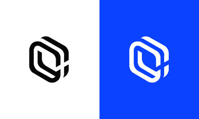 Fototapeta CC logo design concept with background. Initial based creative minimal monogram icon letter. Modern luxury alphabet vector design obraz