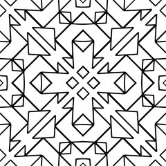 Abstract background with black and white pattern. Unique geometric vector swatch. Perfect for site backdrop, wrapping paper, wallpaper, textile and surface design. 