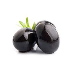 Olive with leaves macro closeup