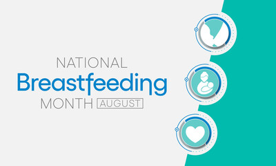National Breastfeeding month is observed every year in August, Breast milk contains antibodies that help baby fight off viruses and bacteria. It protects against allergies, sickness, and obesity.