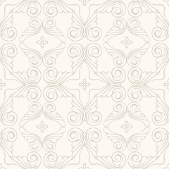 Elegant vintage siamless pattern.