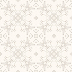 Elegant vintage siamless pattern.