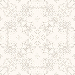 Elegant vintage siamless pattern.