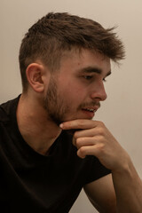 Fototapeta premium A University Aged Male Student