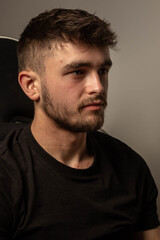 Fototapeta premium A University Aged Male Student