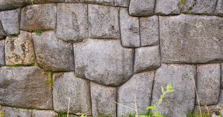 Puzzle like inca stoneworks in cusco Peru