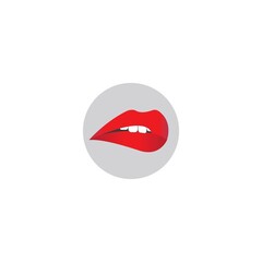 red lips logo
