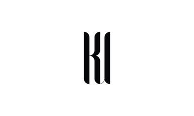 Fototapeta na wymiar KU,UK Abstract Letters Logo monogram
