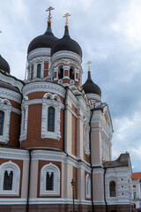 Fototapeta na wymiar Part of the Alexander Nevsky Cathedral in Tallinn, Estonia
