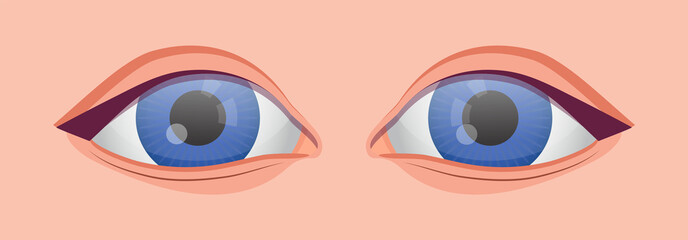 Human eye icon vector for medical app, web, blog. Check your eyesight illustration. Optometrist, ophthalmology problem and disease.