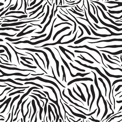 Abstract Zebra Skin Animal Print Seamless Repeat Design