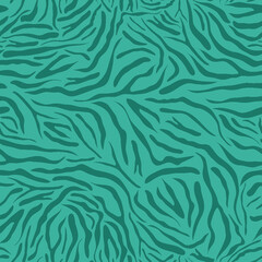 Fototapeta na wymiar Blue Abstract Zebra Skin Animal Print Seamless Repeat Design
