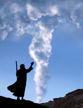 A Pillar Of Cloud Leads The Jewish People Across The Desert