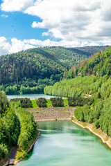 Wanderung rund um die Talsperre Leibis-Lichte bei Oberweißbach - Thüringen - Deutschland