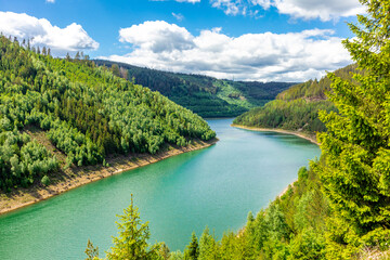 Wanderung rund um die Talsperre Leibis-Lichte bei Oberweißbach - Thüringen - Deutschland