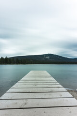 Beautiful dock on a peaceful lake