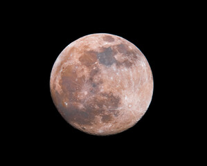 Fototapeta na wymiar May 2022 Beautiful Full Moon