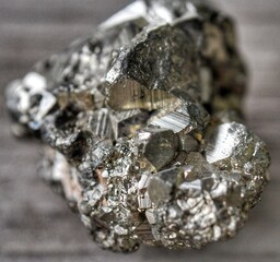 Natural pyrite chunk