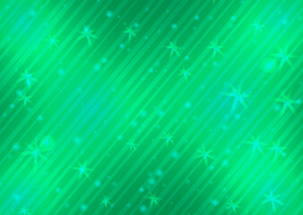 Abstract green striped background with streaks. Vector graphics