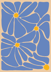 Retro Flower Print,